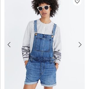 Madewell Adirondack short overalls Dawkins wash